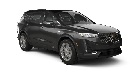 Black SUV car viewed from the front and side, showcasing grille, headlights, and modern exterior styling